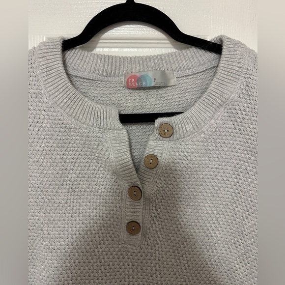 Free People Hailey Top Only, Ivory Heather Small - Picture 5 of 6